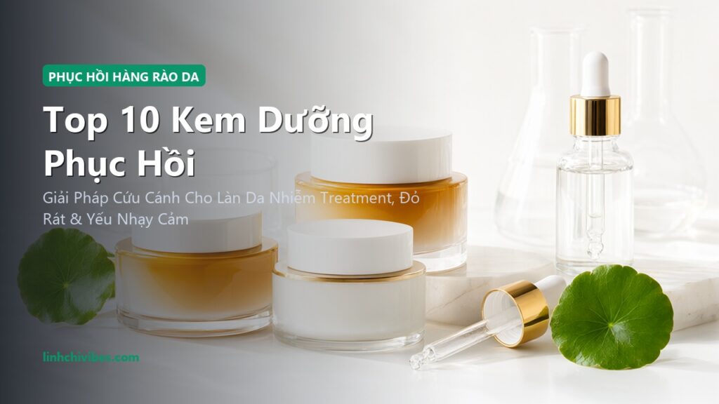 Top 10 Kem Dưỡng Phục Hồi Hàng Rào Bảo Vệ Da Chứa Ceramide & Rau Má Tốt Nhất (linhchivibes.com)