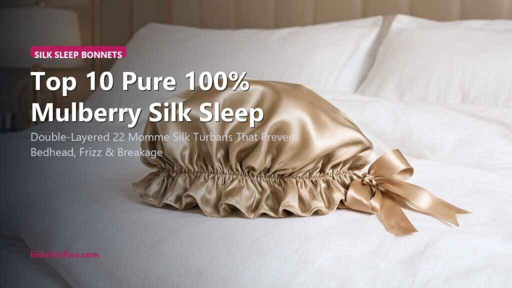 Top 10 Pure 100% Mulberry Silk Sleep Bonnets to Protect Blowouts & Curls Overnight (linhchivibes.com)