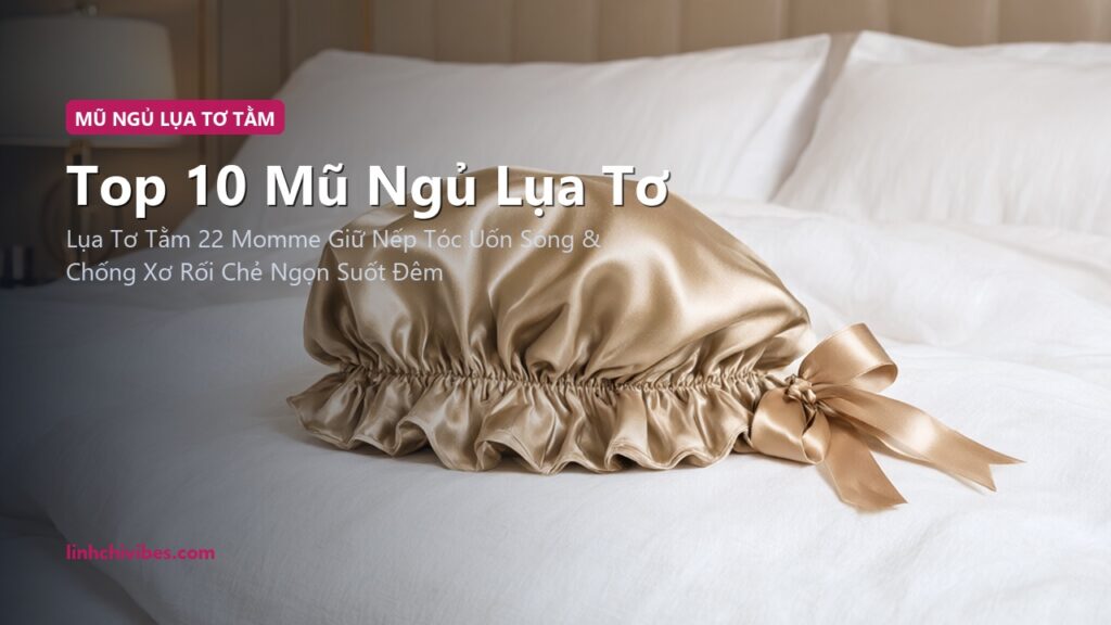 Top 10 Mũ Ngủ Lụa Tơ Tằm Tự Nhiên 100% Mulberry Bảo Vệ Nếp Tóc Uốn (linhchivibes.com)
