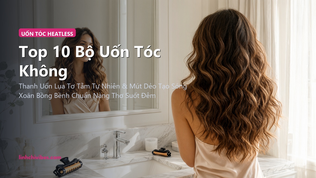 Dải Uốn Tóc Lụa Không Nhiệt Cao Cấp (Heatless Curls Ribbon)