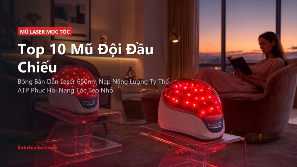 Top 10 Mũ Đội Đầu Chiếu Laser Kích Thích Mọc Tóc Chuẩn Y Khoa FDA Hoa Kỳ (linhchivibes.com)