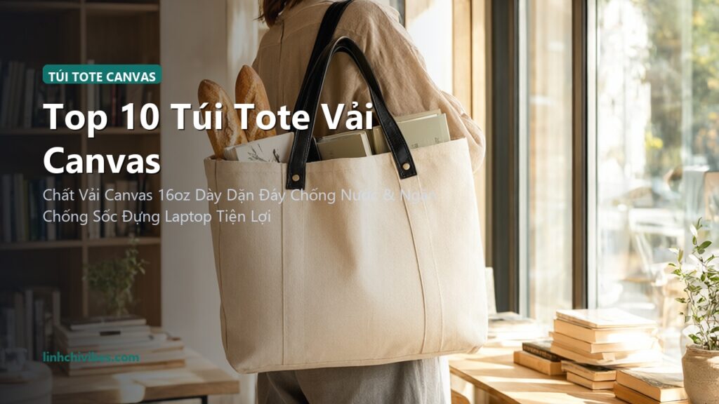 Top 10 Túi Tote Vải Canvas Dày Dặn Bền Đẹp Đi Làm Đi Chơi Đa Năng (linhchivibes.com)