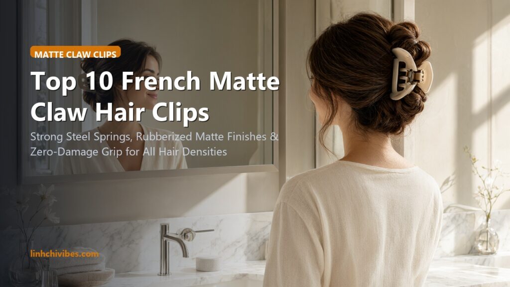 Top 10 French Matte Claw Hair Clips for Effortless, Non-Slip Updos (linhchivibes.com)