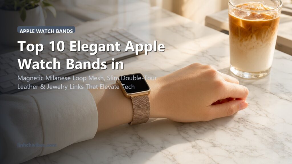 Top 10 Elegant Apple Watch Bands in Stainless Steel Mesh & Leather for Women (linhchivibes.com)