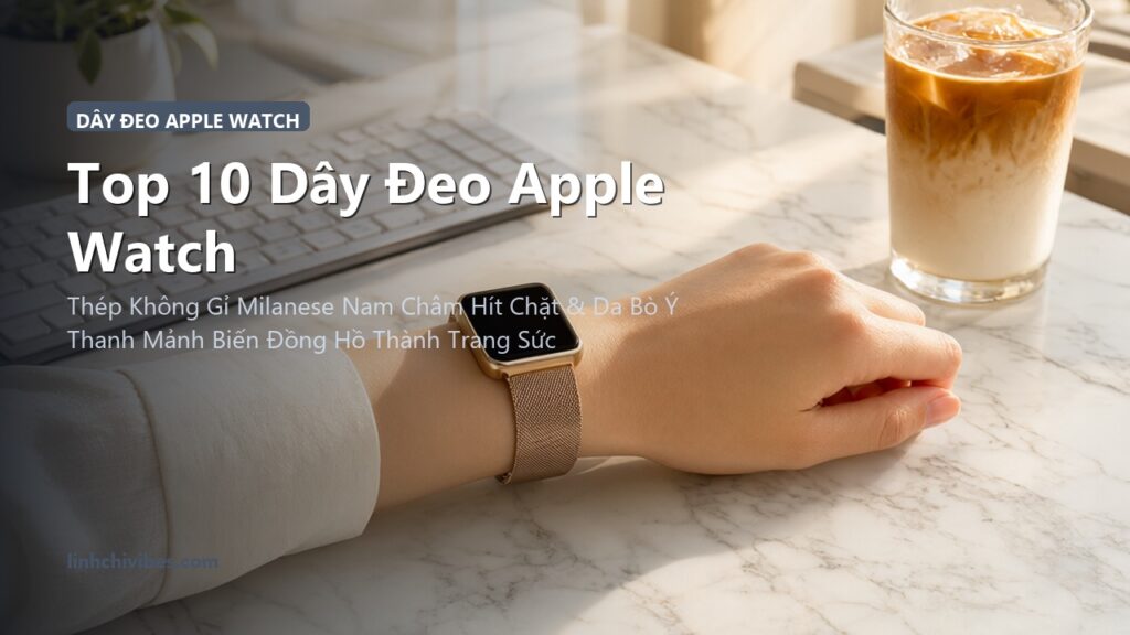 Top 10 Dây Đeo Apple Watch Kim Loại Mesh & Da Thật Sang Trọng Cho Phái Đẹp (linhchivibes.com)