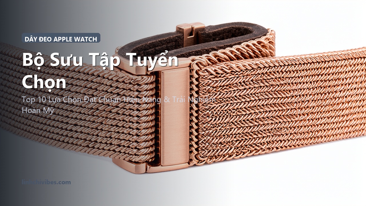Top 10 Dây Đeo Apple Watch Kim Loại Mesh & Da Thật Sang Trọng Cho Phái Đẹp - Bộ sưu tập tuyển chọn (linhchivibes.com)