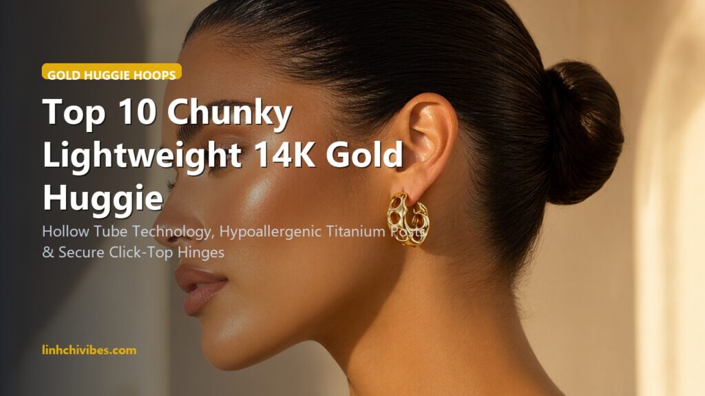Top 10 Chunky Lightweight 14K Gold Huggie Hoops You Can Sleep In (linhchivibes.com)