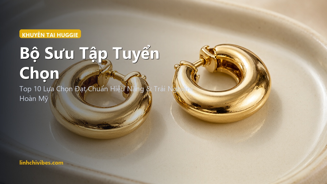 Top 10 Khuyên Tai Tròn Huggie Mạ Vàng 14K Siêu Nhẹ Đeo Cả Ngày Không Đau Tai - Bộ sưu tập tuyển chọn (linhchivibes.com)