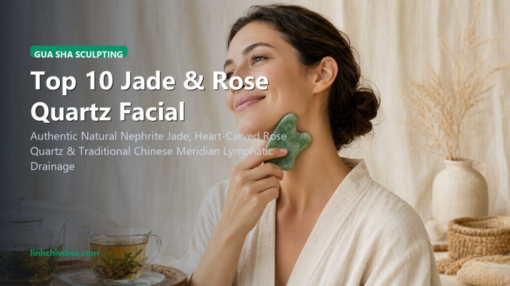Top 10 Jade & Rose Quartz Facial Rollers & Sculpting Gua Sha Sets for Lymphatic Drainage (linhchivibes.com)