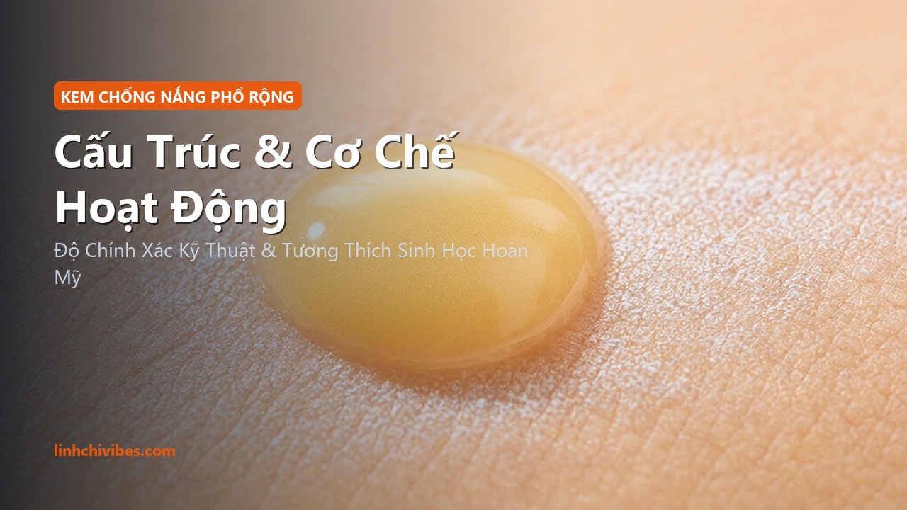 Top 10 Kem Chống Nắng Phổ Rộng Kháng Nước Mỏng Nhẹ Tốt Nhất 2026 - Cấu trúc và cơ chế hoạt động (linhchivibes.com)
