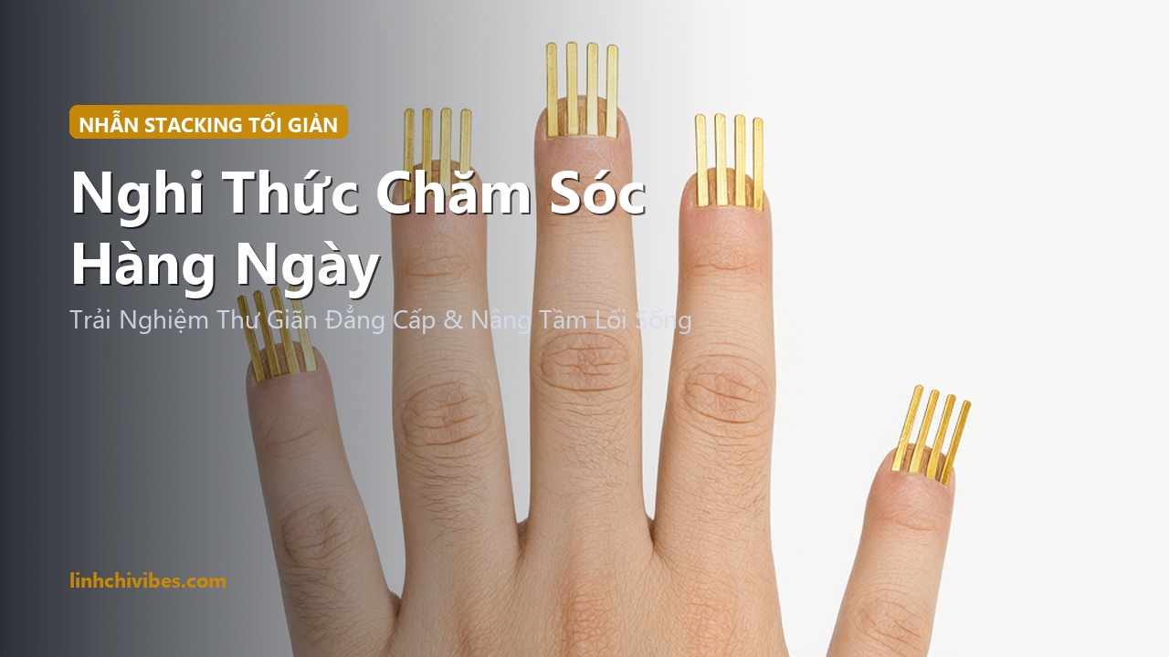 Top 10 Nhẫn Kim Loại Xếp Chồng Dainty Minimalist Stacking Rings 2026 - Nghi thức chăm sóc hàng ngày (linhchivibes.com)