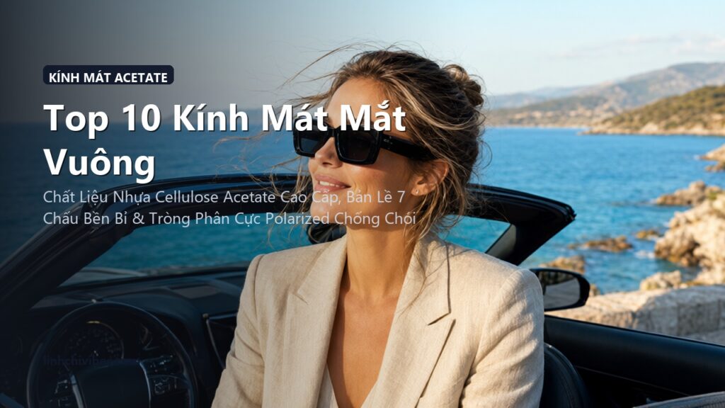 Top 10 Kính Mát Mắt Vuông Gọng Acetate Phân Cực Chống Tia UV Tốt Nhất 2026 (linhchivibes.com)