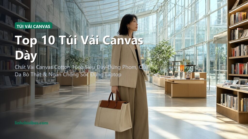 Top 10 Túi Vải Canvas Dày Dặn Đi Học Đi Làm Phong Cách Hàn Quốc 2026 (linhchivibes.com)