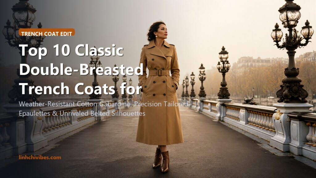 Top 10 Classic Double-Breasted Trench Coats for Timeless Rainy-Day Elegance (linhchivibes.com)
