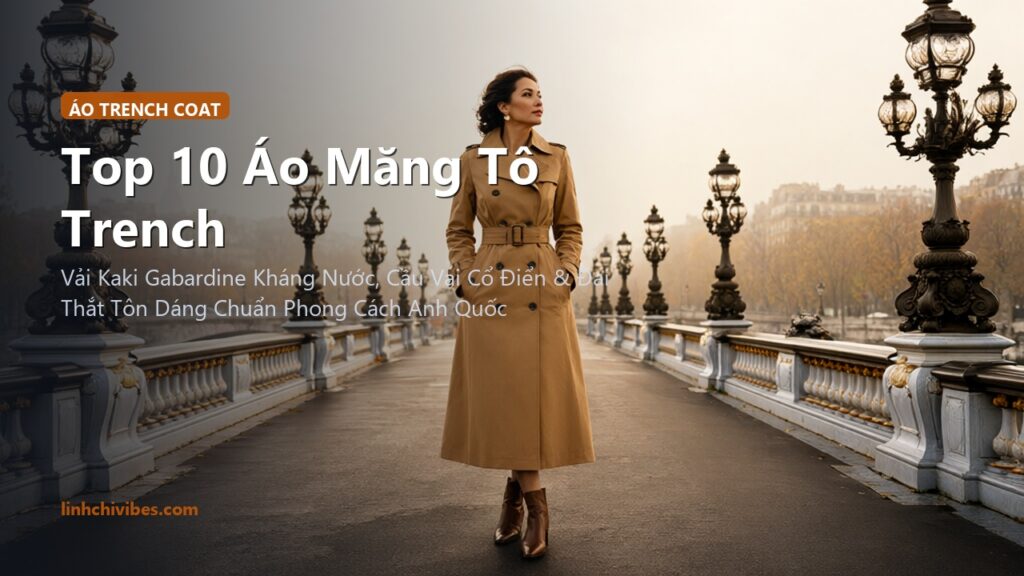 Top 10 Áo Măng Tô Trench Coat Kaki 2 Hàng Khuy Cổ Điển Sang Trọng 2026 (linhchivibes.com)