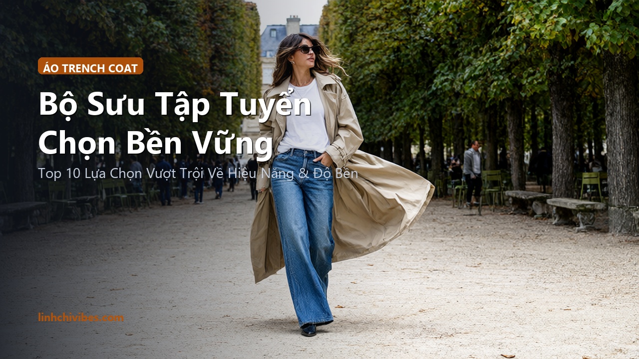 Top 10 Áo Măng Tô Trench Coat Kaki 2 Hàng Khuy Cổ Điển Sang Trọng 2026 - Bộ sưu tập tuyển chọn bền vững (linhchivibes.com)