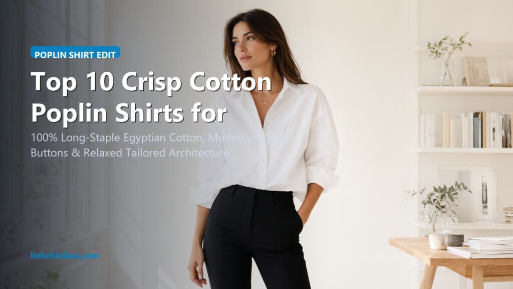 Top 10 Crisp Cotton Poplin Shirts for Effortless Parisian Everyday Chic (linhchivibes.com)