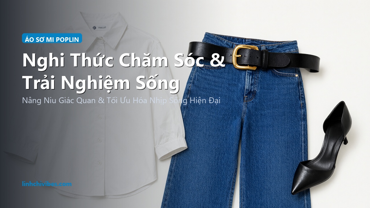 Top 10 Áo Sơ Mi Nữ Vải Poplin Cotton Dệt Đanh Cao Cấp Thanh Lịch 2026 - Nghi thức chăm sóc và trải nghiệm sống (linhchivibes.com)
