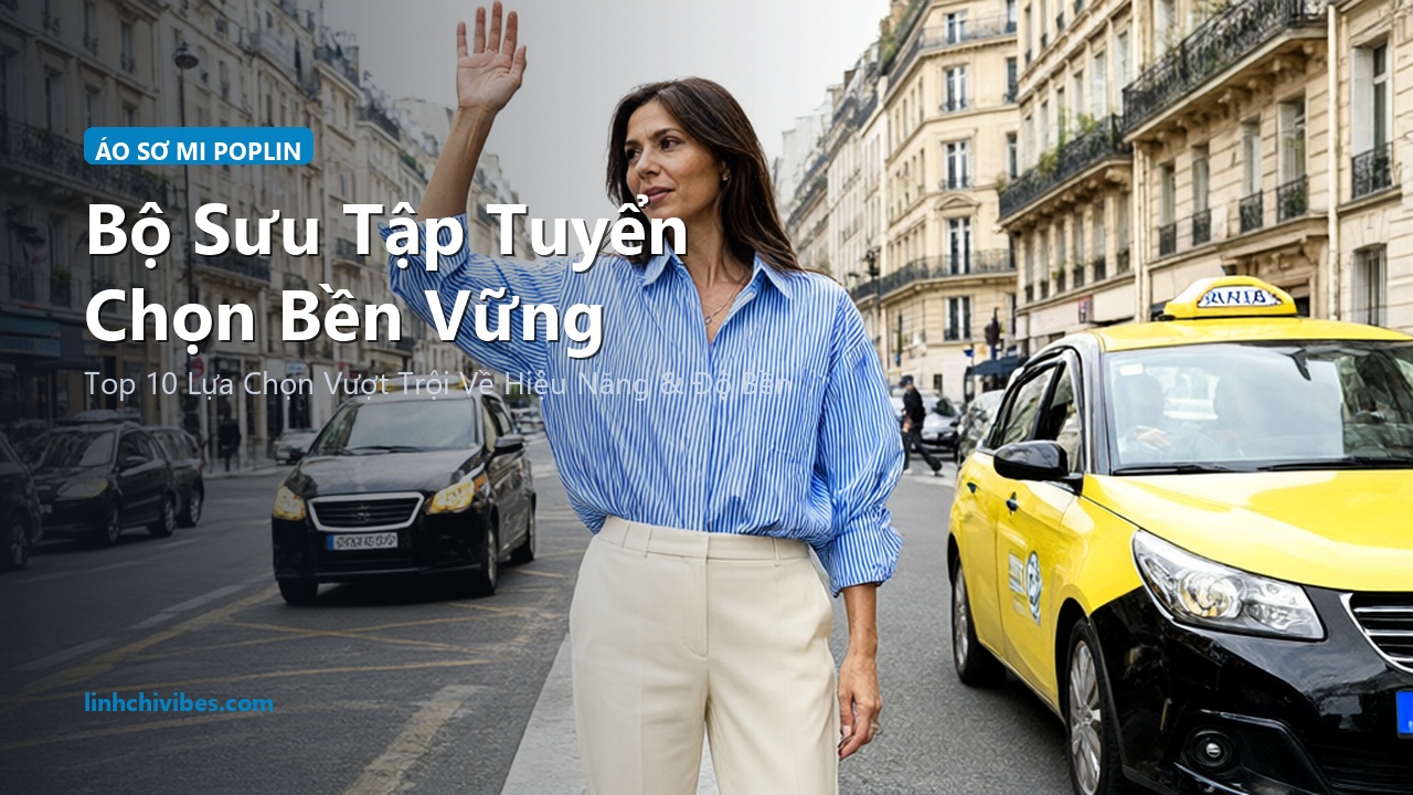Top 10 Áo Sơ Mi Nữ Vải Poplin Cotton Dệt Đanh Cao Cấp Thanh Lịch 2026 - Bộ sưu tập tuyển chọn bền vững (linhchivibes.com)