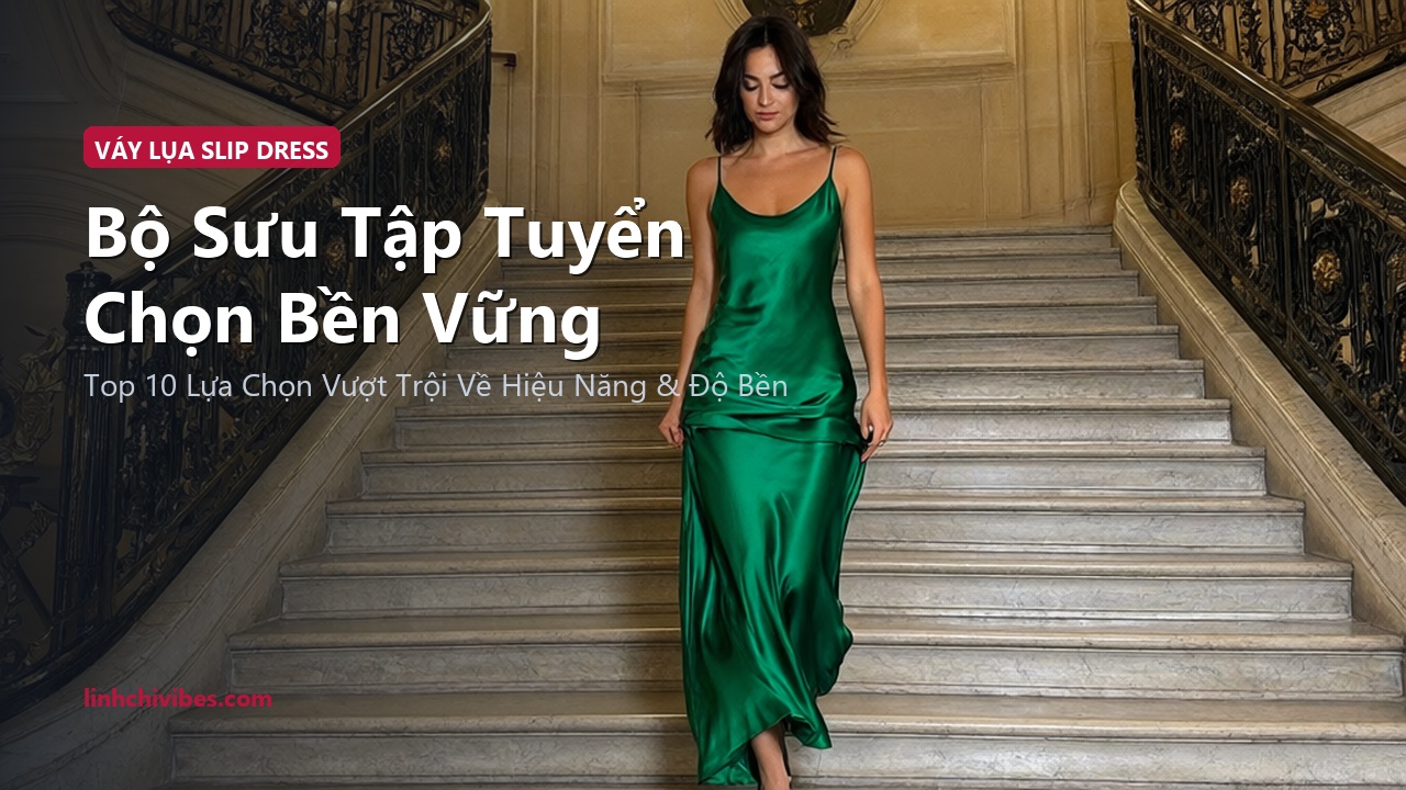 Top 10 Váy Lụa Slip Dress Hai Dây Cắt Xéo Bias-Cut Quyến Rũ 2026 - Bộ sưu tập tuyển chọn bền vững (linhchivibes.com)
