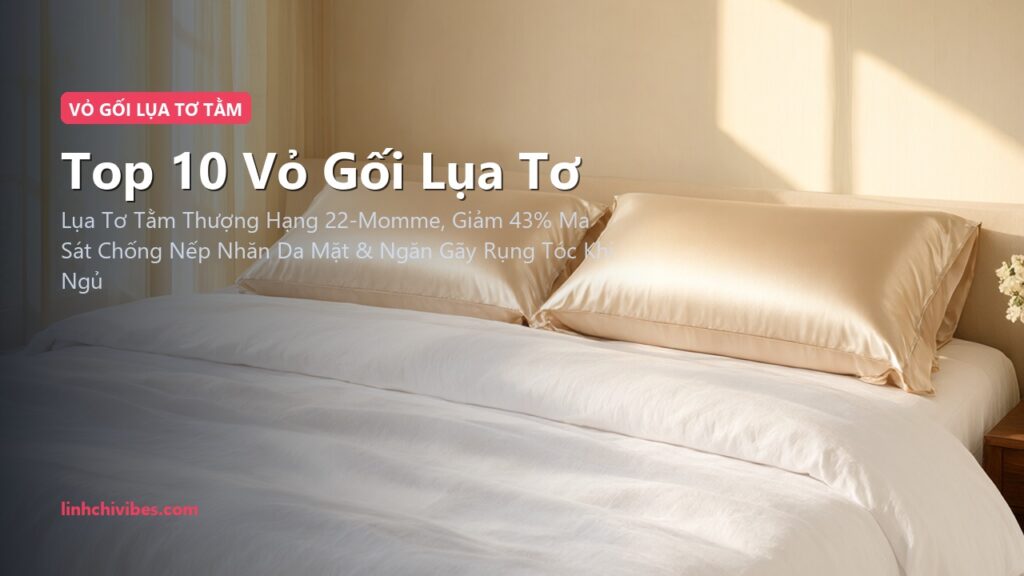 Top 10 Vỏ Gối Lụa Tơ Tằm Mulberry 6A Chống Lão Hóa & Mượt Tóc 2026 (linhchivibes.com)