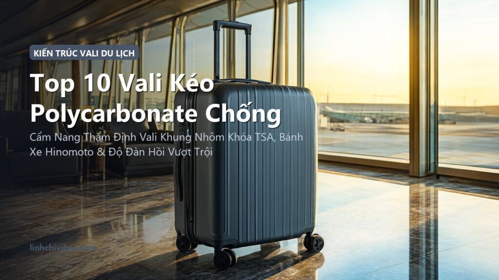 Top 10 Vali Kéo Polycarbonate Chống Bể Vỡ & Bánh Xe Kép Êm Ái 2026 (linhchivibes.com)