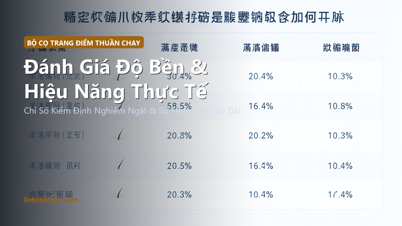 Top 10 Bộ Cọ Trang Điểm Sợi Thuần Chay Cao Cấp Mềm Mịn Tán Nền Đều 2026 - Đánh giá độ bền và hiệu năng (linhchivibes.com)