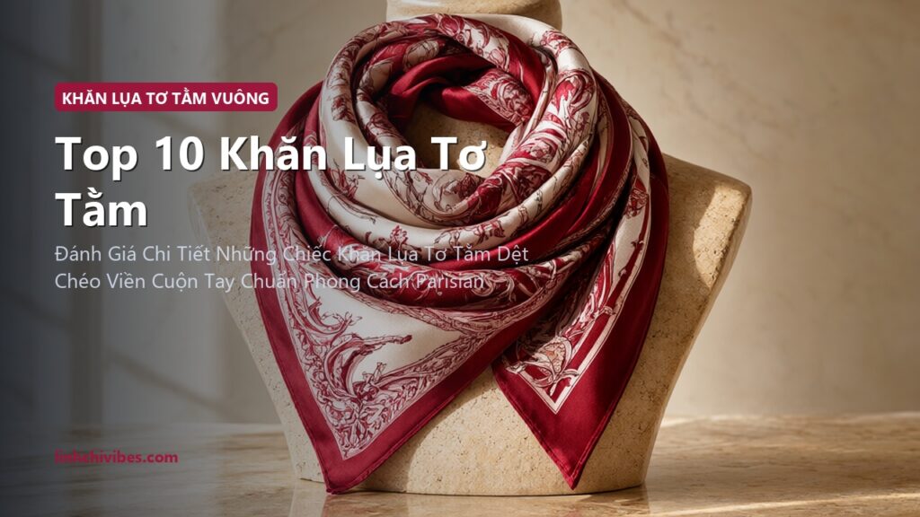 Top 10 Khăn Lụa Tơ Tằm Vuông 100% Phụ Kiện Quý Cô Paris Sang Trọng 2026 (linhchivibes.com)