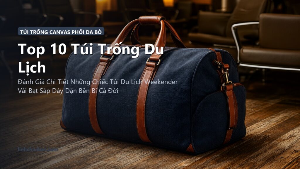 Top 10 Túi Trống Du Lịch Cuối Tuần Vải Canvas Phối Da Bò Cao Cấp 2026 (linhchivibes.com)