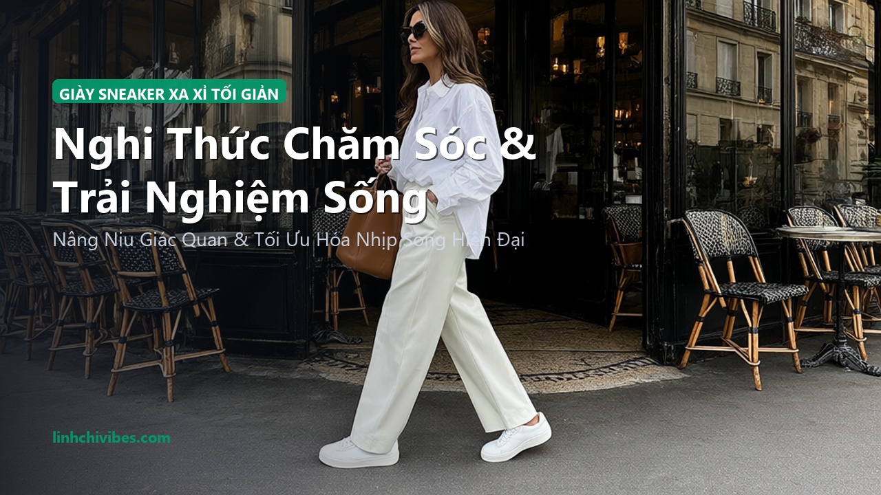 Top 10 Giày Sneaker Da Trắng Tối Giản Êm Ái Phối Mọi Trang Phục 2026 - Nghi thức sử dụng và trải nghiệm sống (linhchivibes.com)