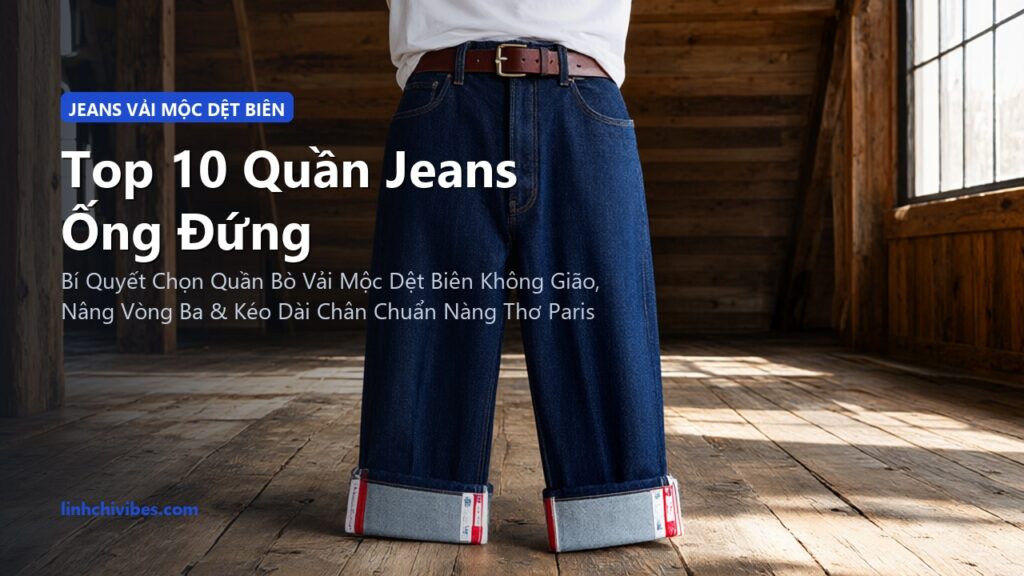 Top 10 Quần Jeans Ống Đứng Cạp Cao Raw Selvedge Tôn Dáng Kinh Điển 2026 (linhchivibes.com)