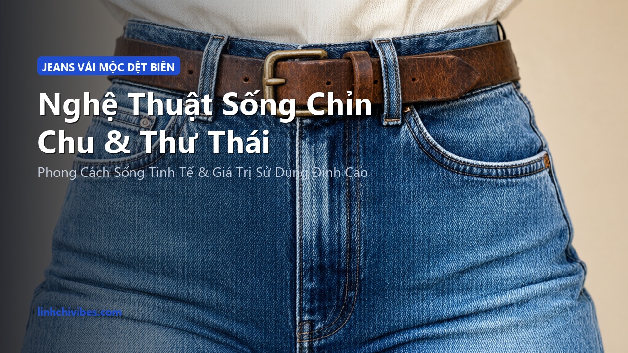 Top 10 Quần Jeans Ống Đứng Cạp Cao Raw Selvedge Tôn Dáng Kinh Điển 2026 - Nghệ thuật sống chỉn chu (linhchivibes.com)