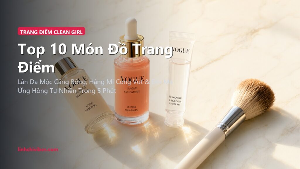 Top 10 Món Đồ Trang Điểm Phong Cách Clean Girl Tự Nhiên Như Không Makeup Cho Nàng Thơ (linhchivibes.com)