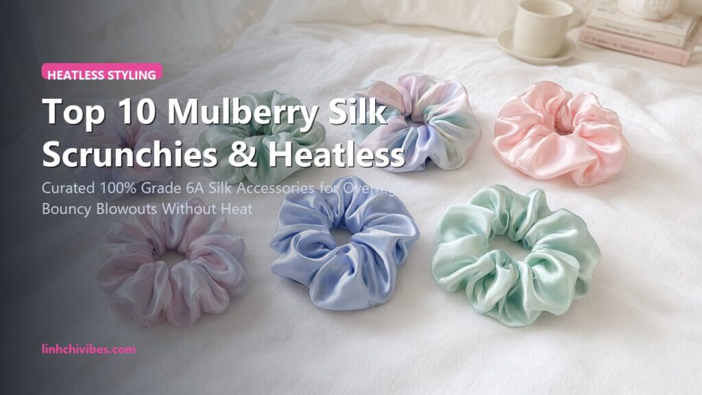 Top 10 Mulberry Silk Scrunchies & Heatless Curlers for Bouncy Damage-Free Hair (linhchivibes.com)