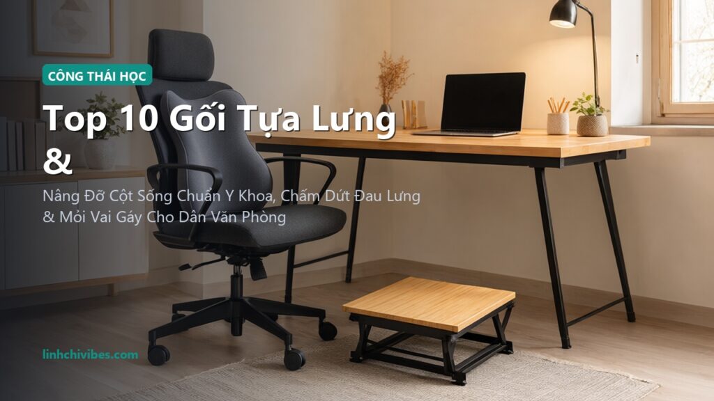 Top 10 Gối Tựa Lưng & Đệm Kê Chân Công Thái Học Chống Đau Mỏi Cột Sống (linhchivibes.com)