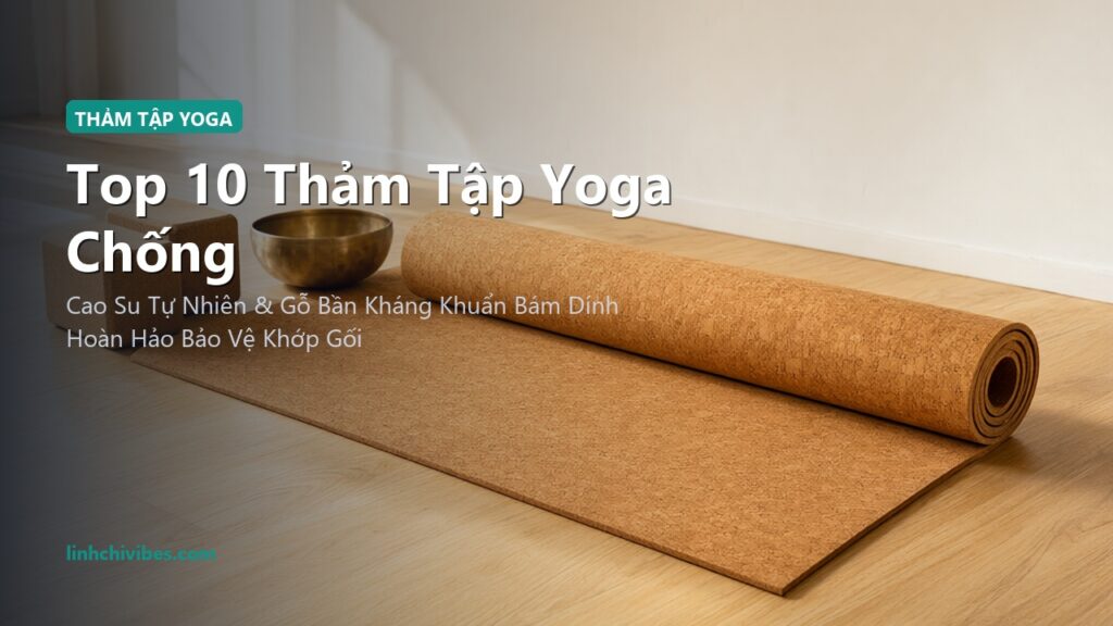 Top 10 Thảm Tập Yoga Chống Trượt Định Tuyến & Gạch Gỗ Bần Tự Nhiên Tốt Nhất (linhchivibes.com)
