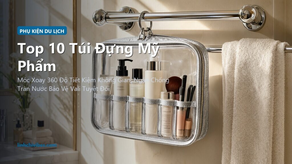 Top 10 Túi Đựng Mỹ Phẩm Du Lịch Chống Thấm Có Móc Treo Tiện Lợi Nhất (linhchivibes.com)