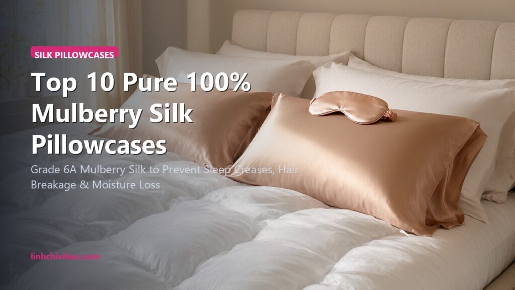 Top 10 Pure 100% Mulberry Silk Pillowcases for Glowing Skin & Anti-Frizz Hair (linhchivibes.com)