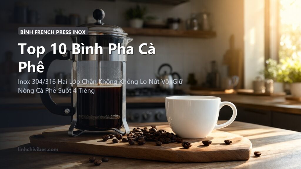 Top 10 Bình Pha Cà Phê Kiểu Pháp French Press Inox 2 Lớp Giữ Nhiệt Hương Vị Đậm Đà (linhchivibes.com)