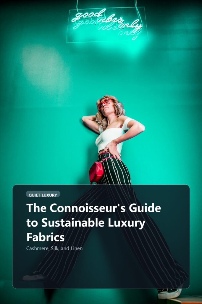 The Connoisseur's Guide to Sustainable Luxury Fabrics visual luxury editorial banner