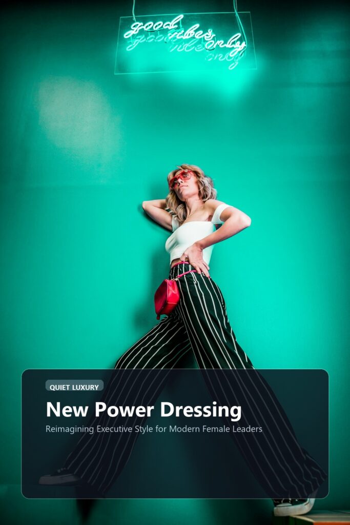 New Power Dressing visual luxury editorial banner