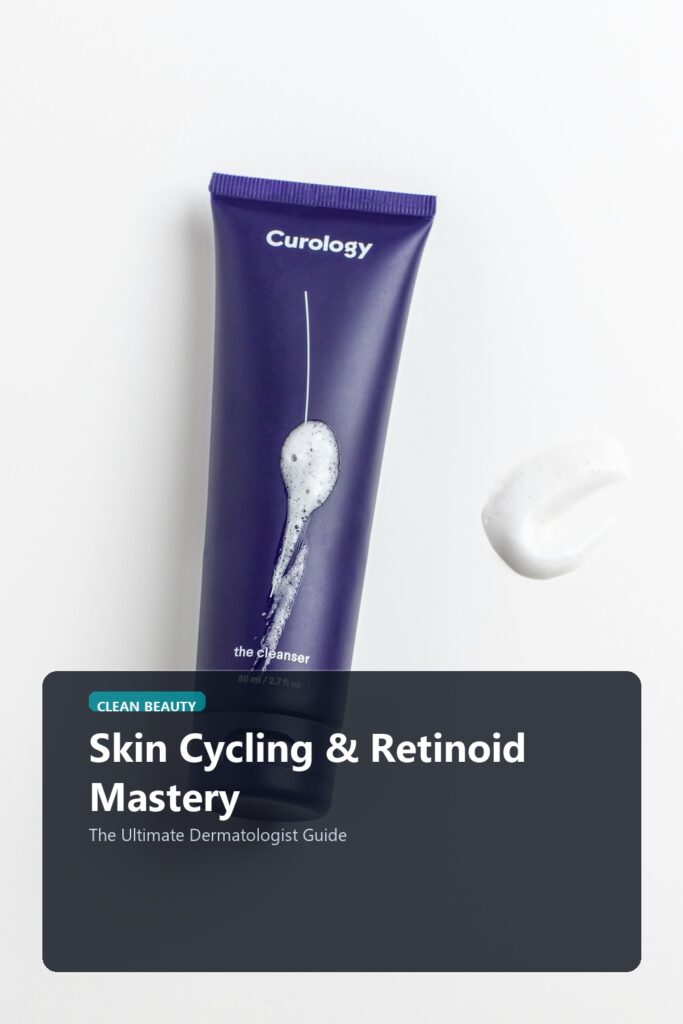 Skin Cycling & Retinoid Mastery visual luxury editorial banner