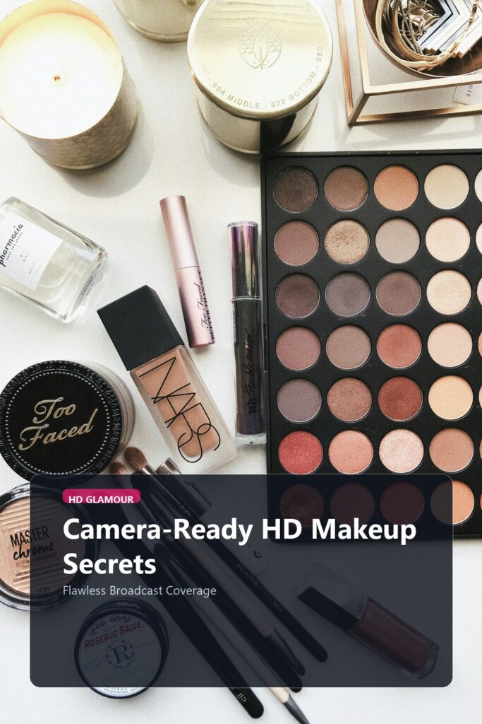 Camera-Ready HD Makeup Secrets visual luxury editorial banner