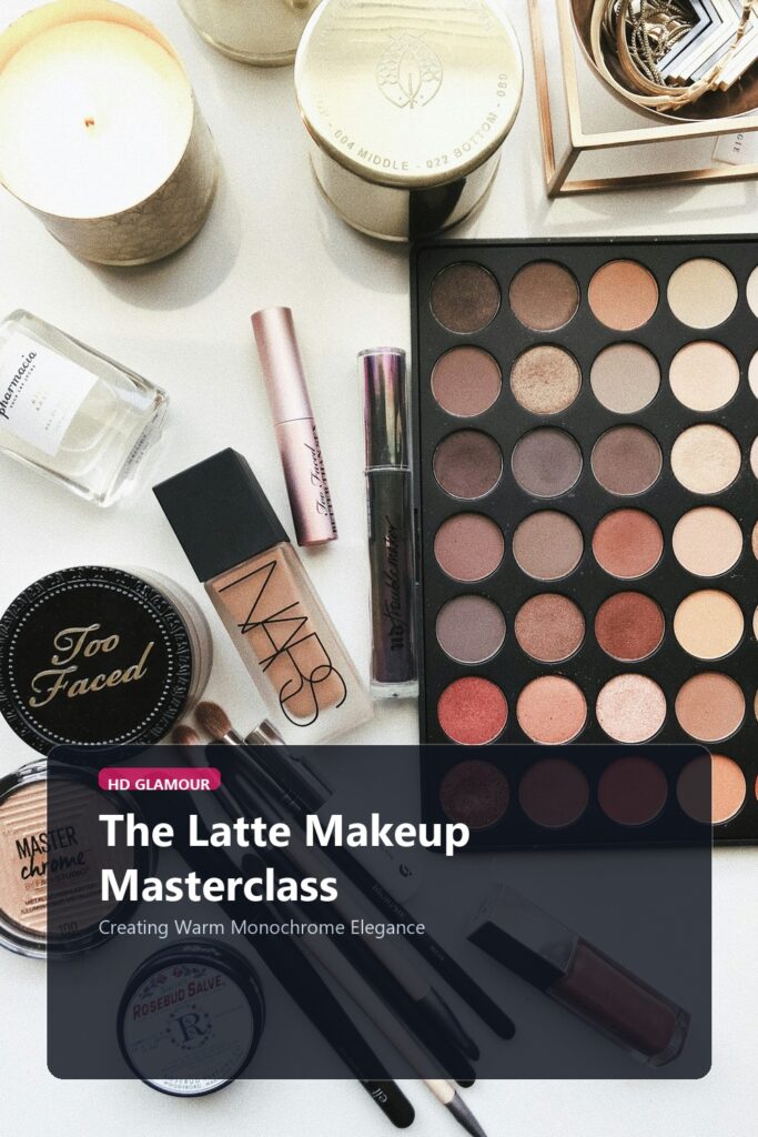 The Latte Makeup Masterclass visual luxury editorial banner