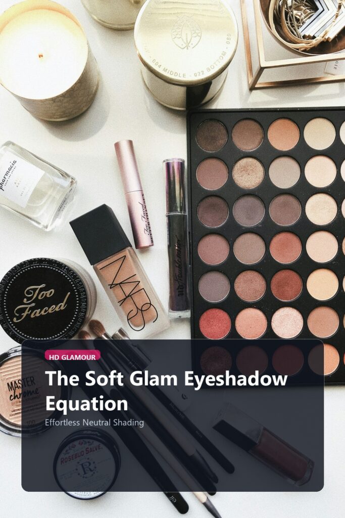 The Soft Glam Eyeshadow Equation visual luxury editorial banner