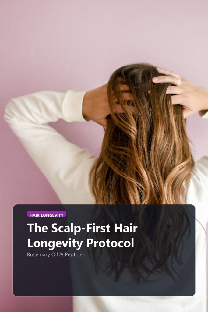The Scalp-First Hair Longevity Protocol visual luxury editorial banner