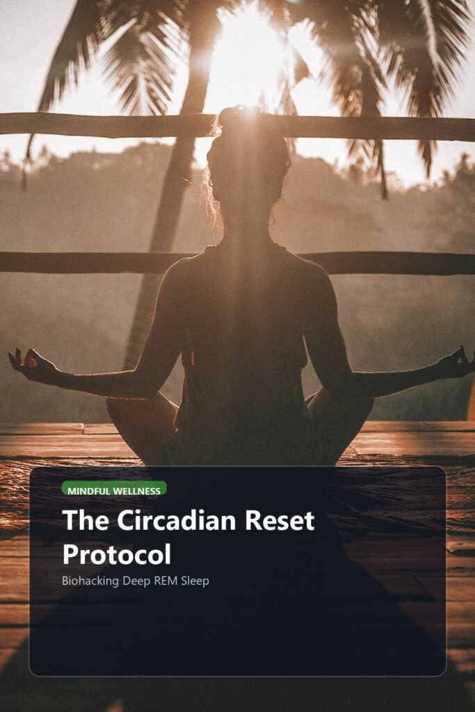 The Circadian Reset Protocol visual luxury editorial banner