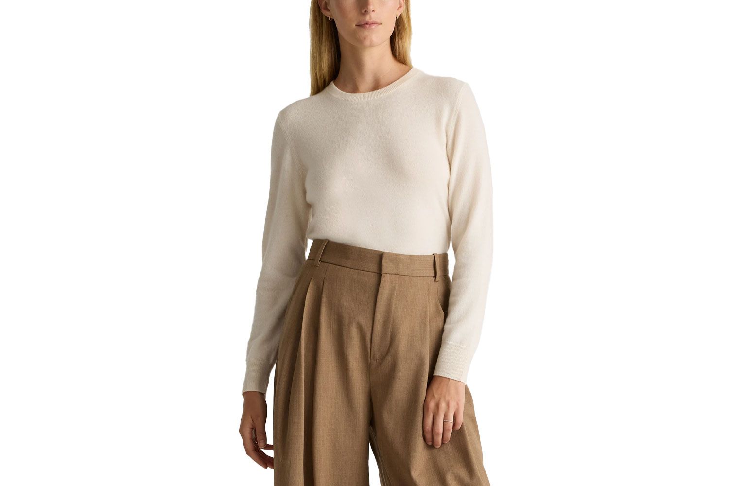 Áo Len Cổ Tròn 100% Cashmere Tự Nhiên chính hãng