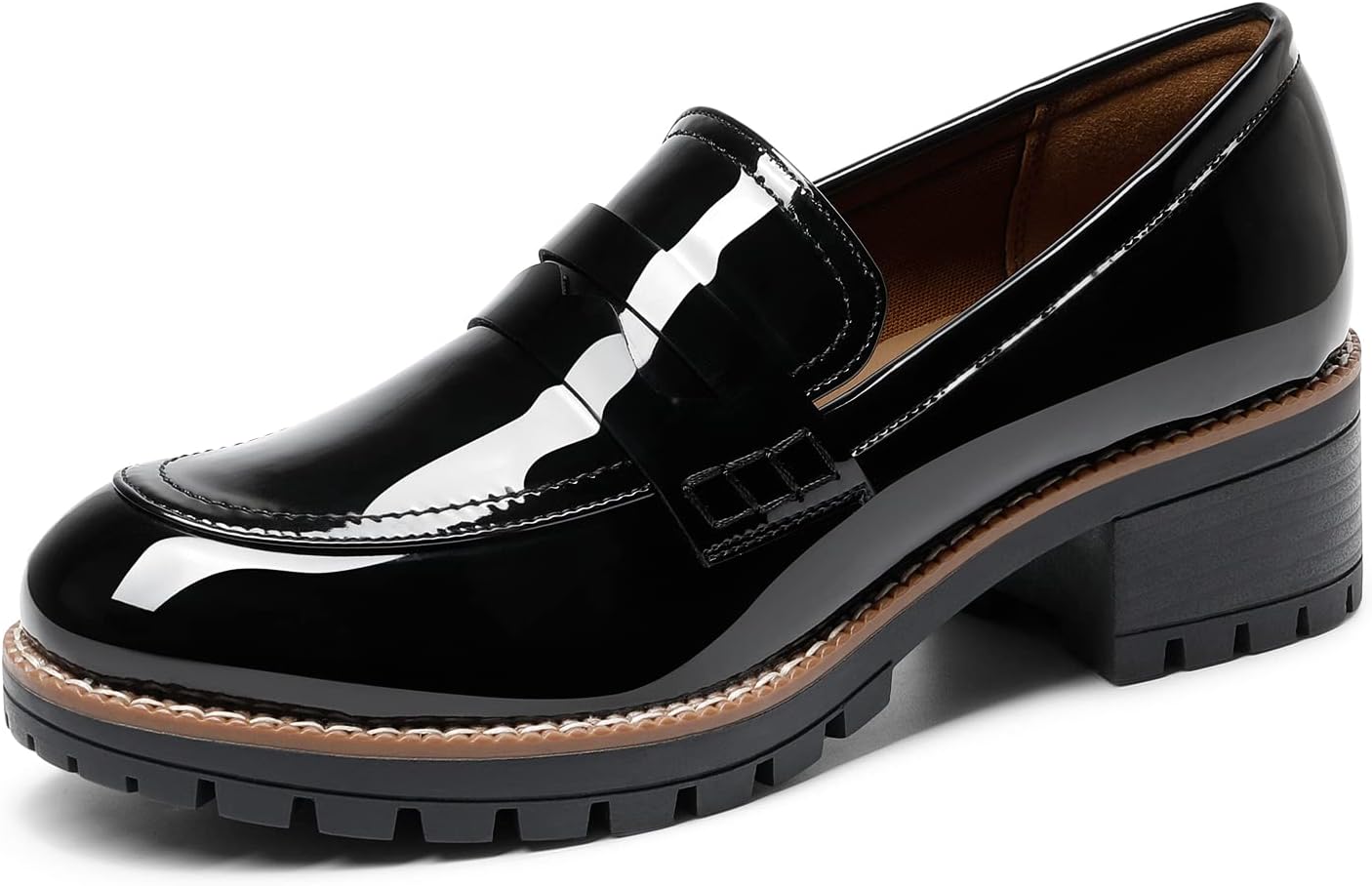 Giày Loafer Đế Độn DREAM PAIRS Chunky Platform chính hãng