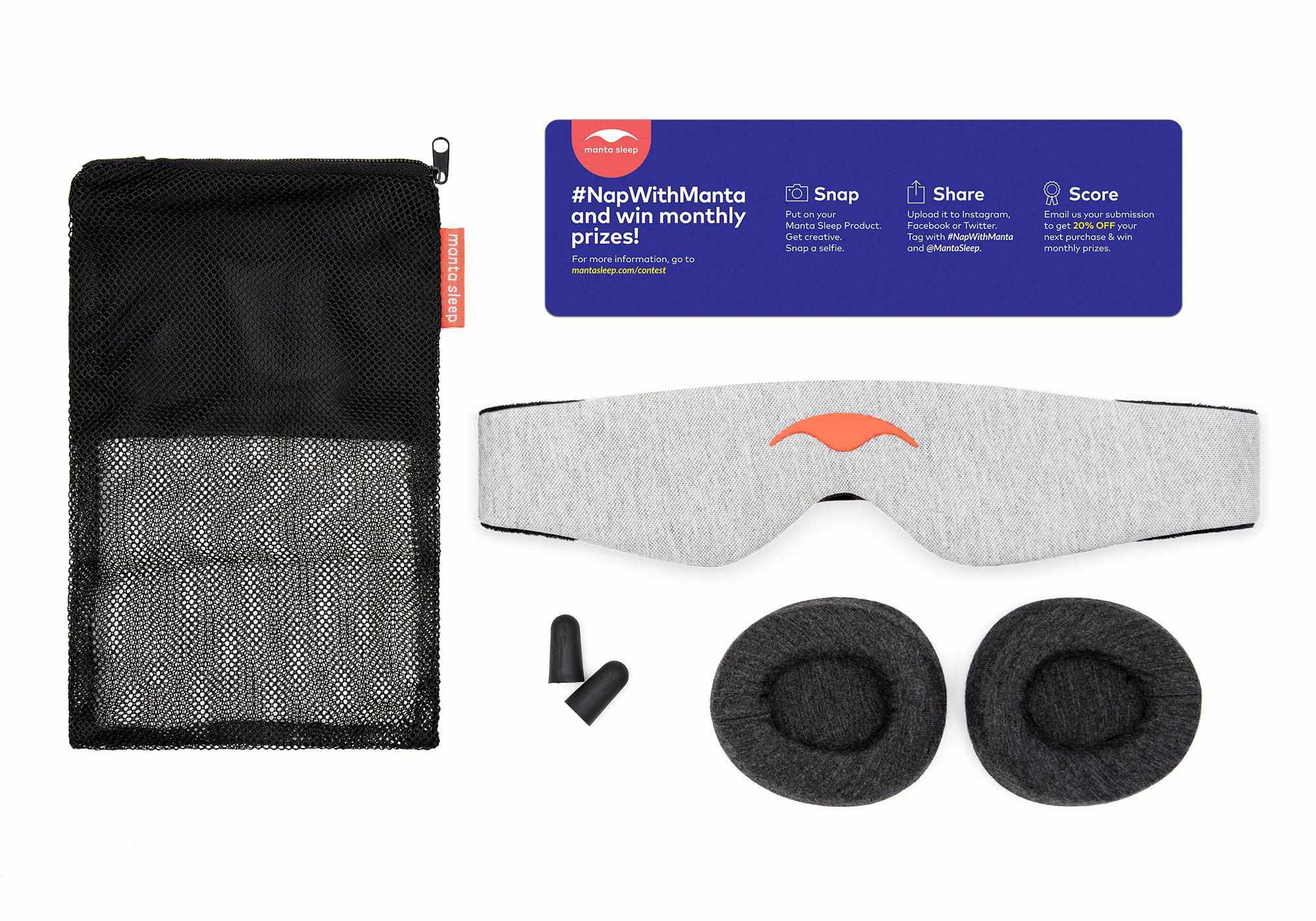 Manta Sleep Mask 100% Zero-Lux Blackout